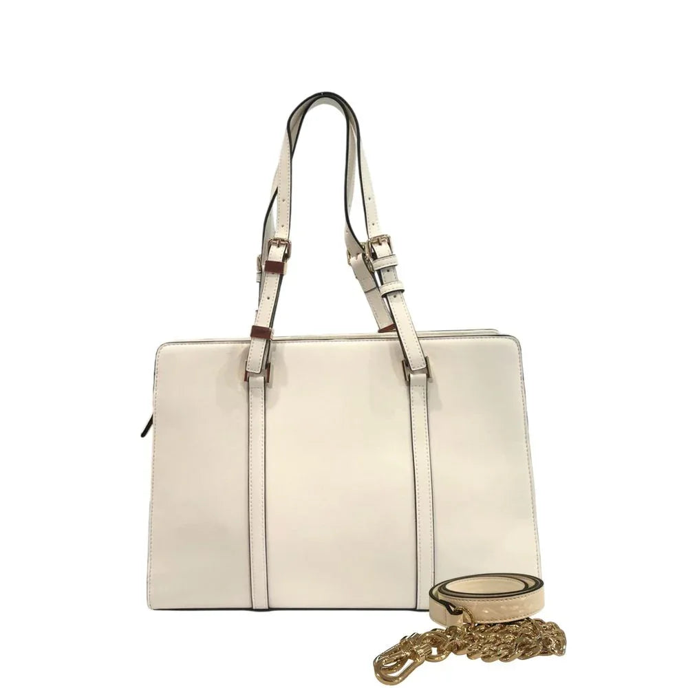 Twinset White PU Women Shoulder Bag - Zeiniez