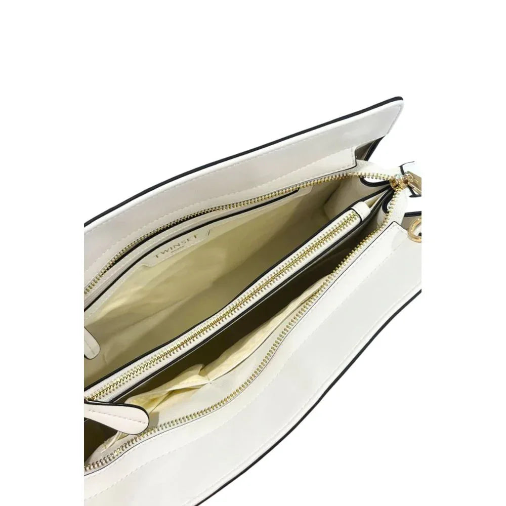 Twinset White PU Women Shoulder Bag - Zeiniez