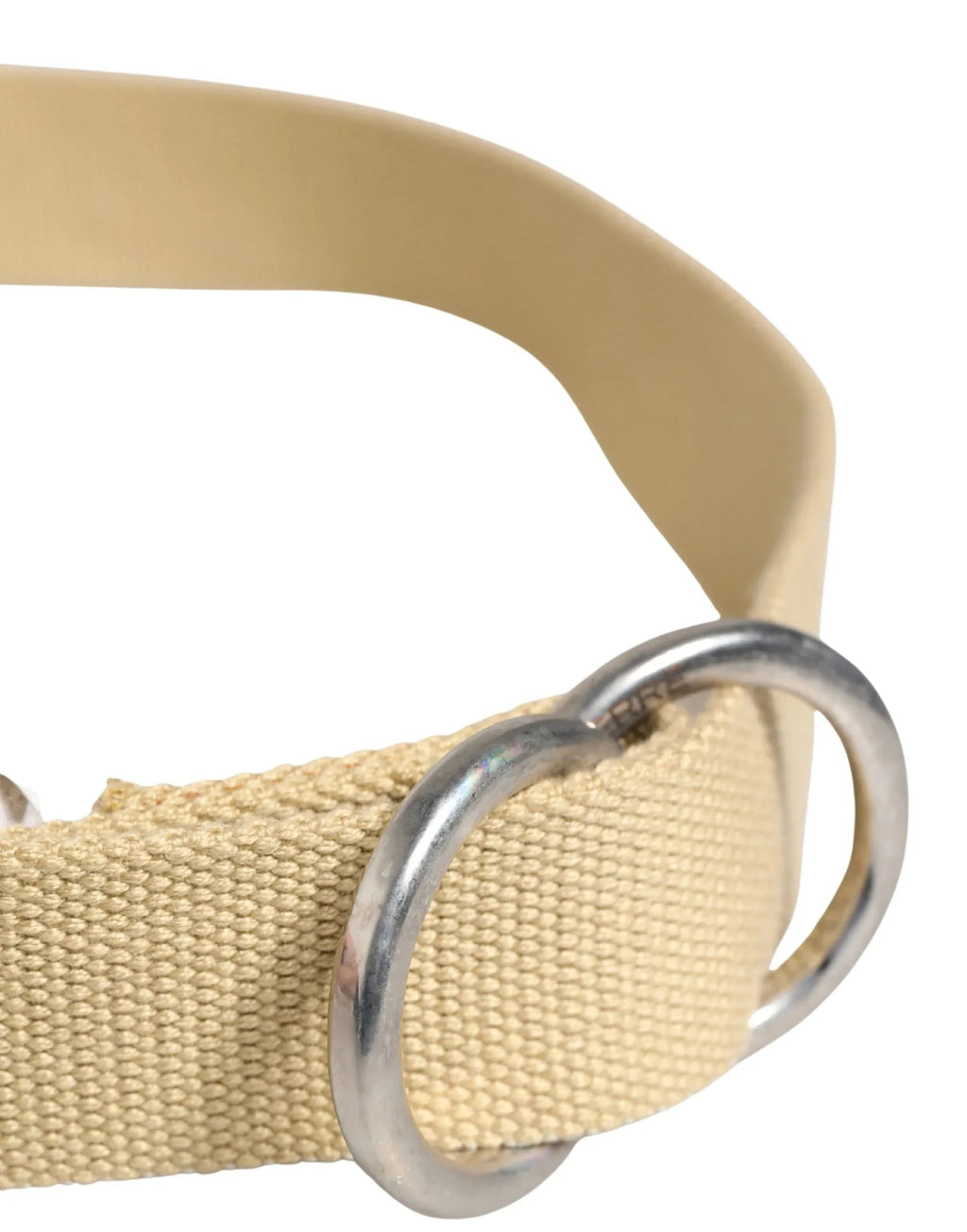 GF Ferre Men Beige Canvas Silver Metal Buckle Cintura Belt - Zeiniez