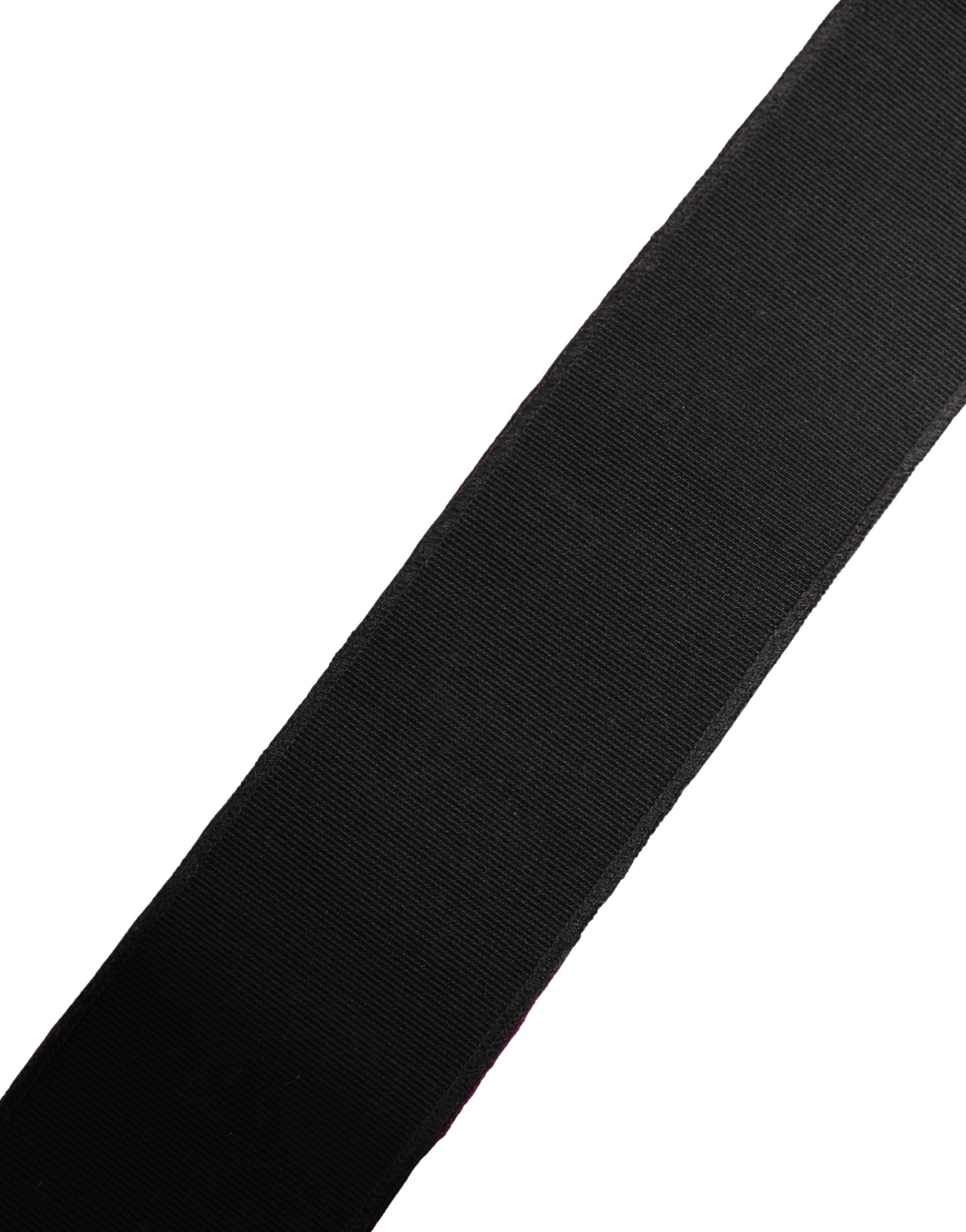 GF Ferre Women Purple Sequined Silver Metal Buckle Belt