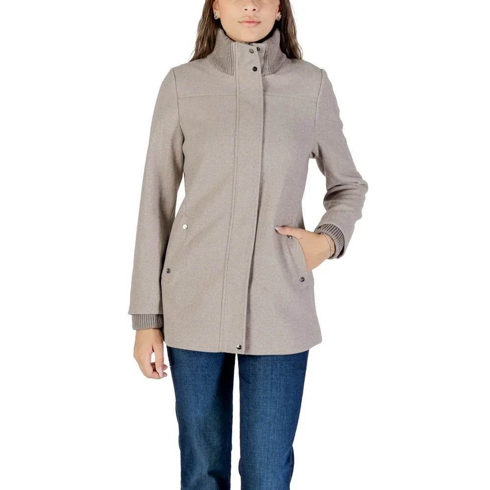 Street One Gray Polyester Coat - Zeiniez