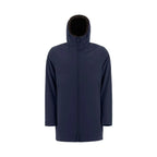 Herno Blue Polyamide Coat - Zeiniez