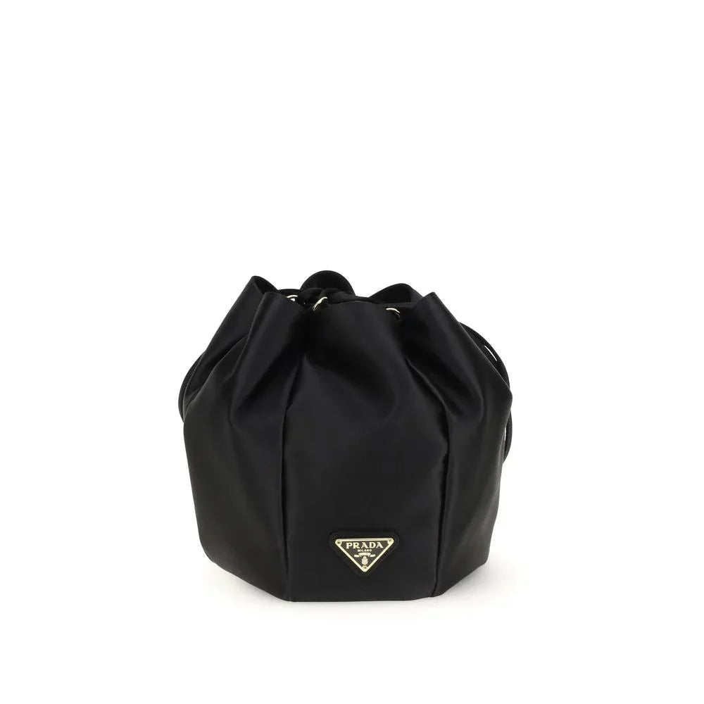 Prada Black Silk Backet Bag - Zeiniez