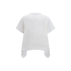 Sacai White Cotton T-Shirt - Zeiniez