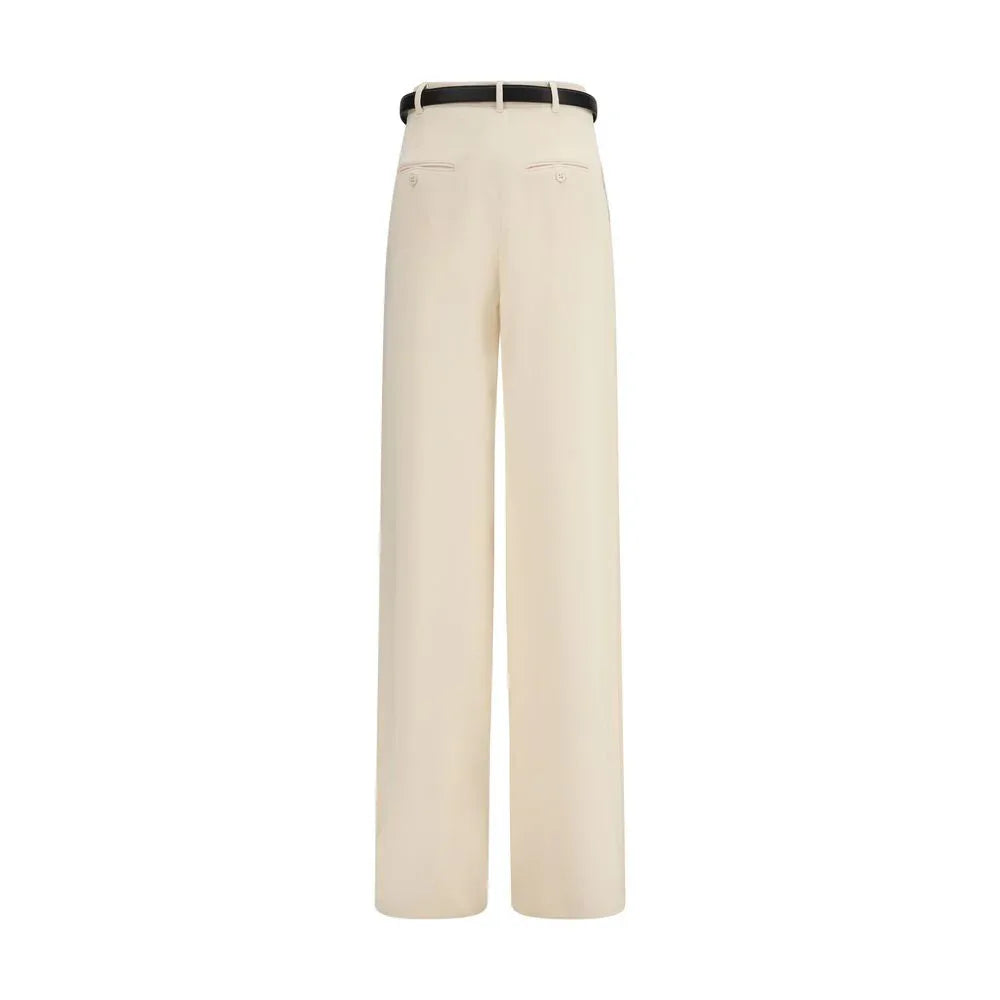 Max Mara Beige Triacetate Dress Pants - Zeiniez