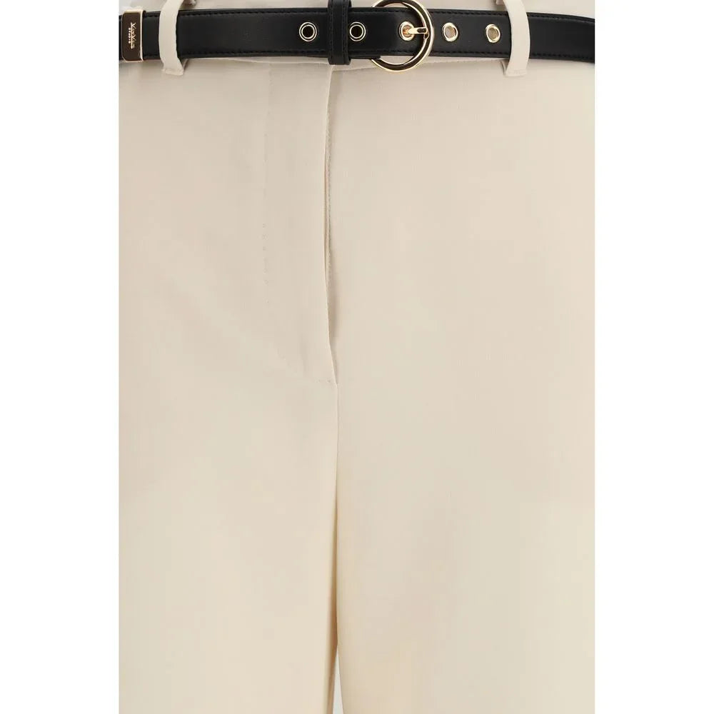 Max Mara Beige Triacetate Dress Pants - Zeiniez