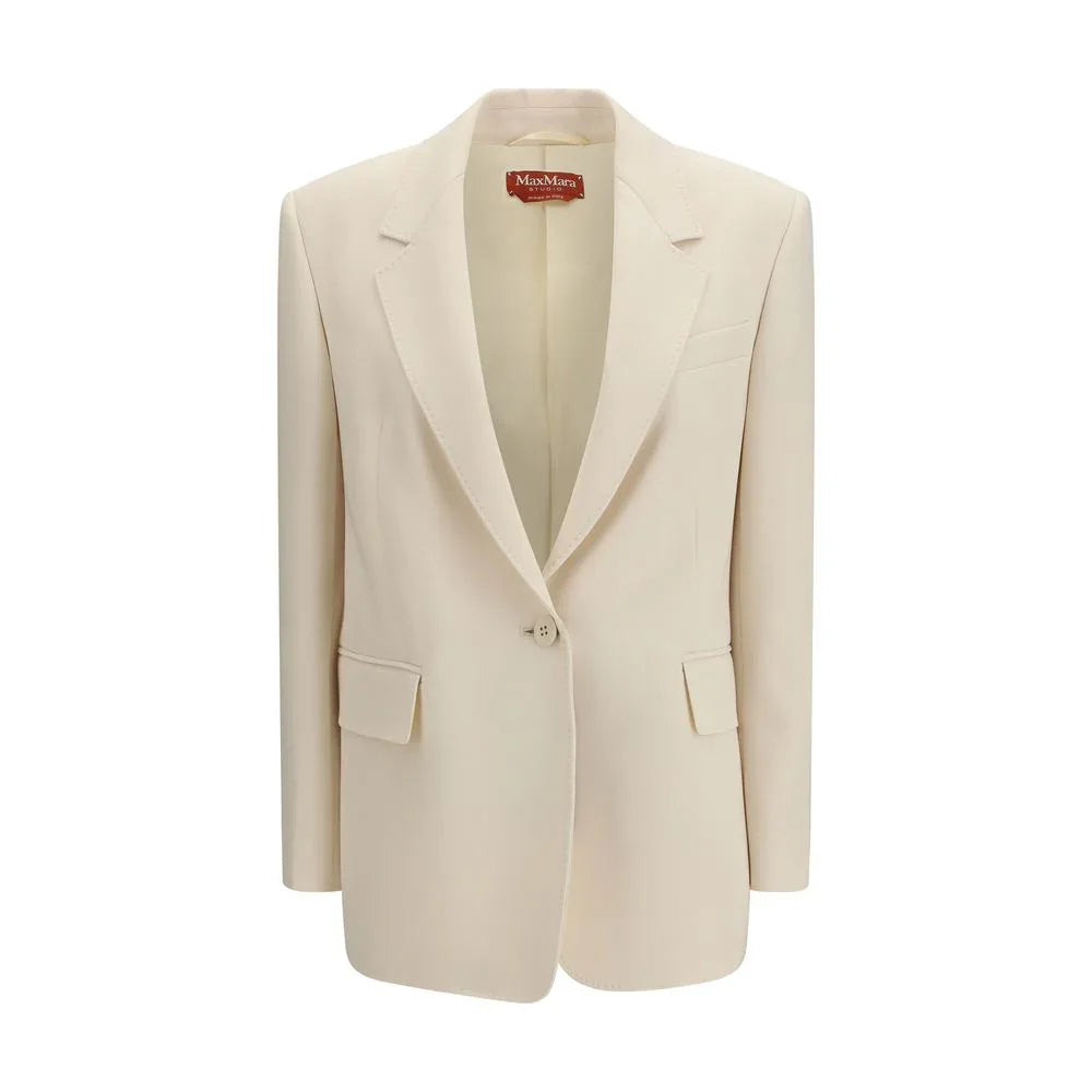 Max Mara Beige Triacetate Blazer - Zeiniez