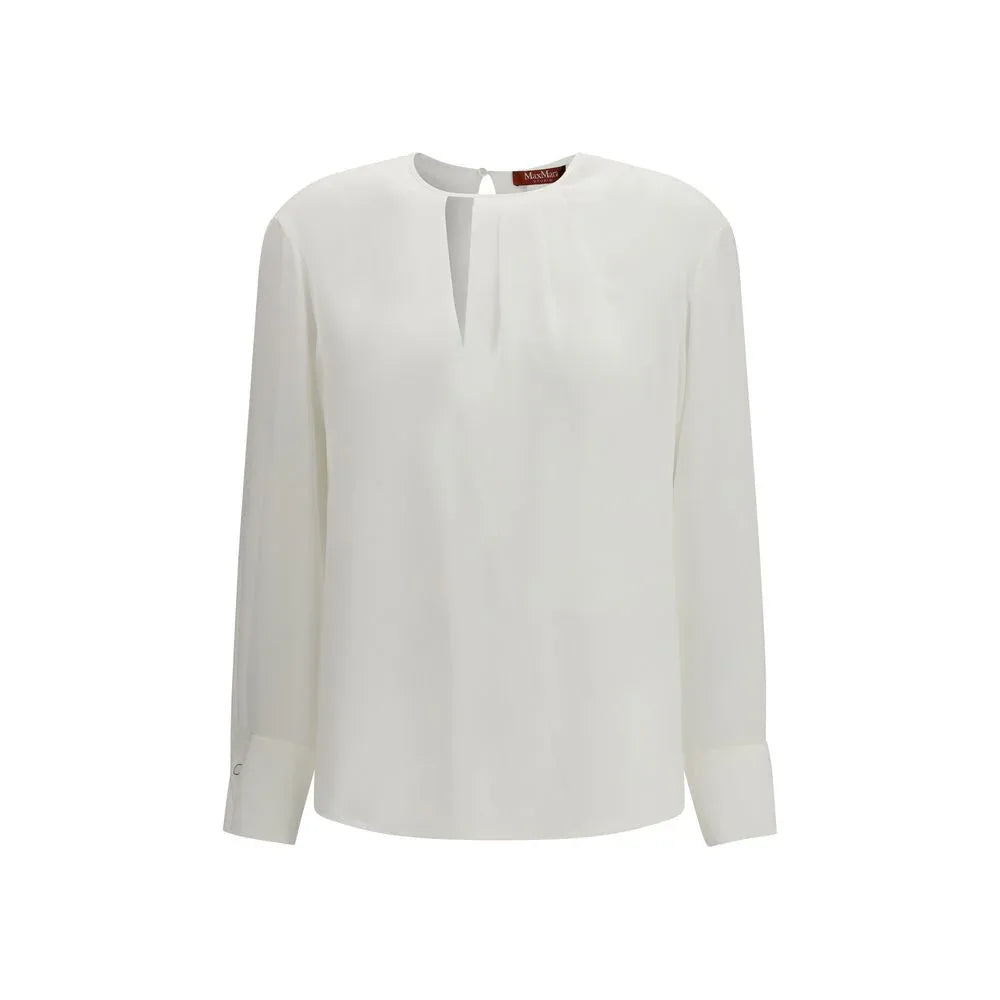 Max Mara White Triacetate Blouse - Zeiniez