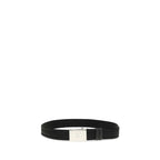 Prada Black Polyester Thin Belt - Zeiniez
