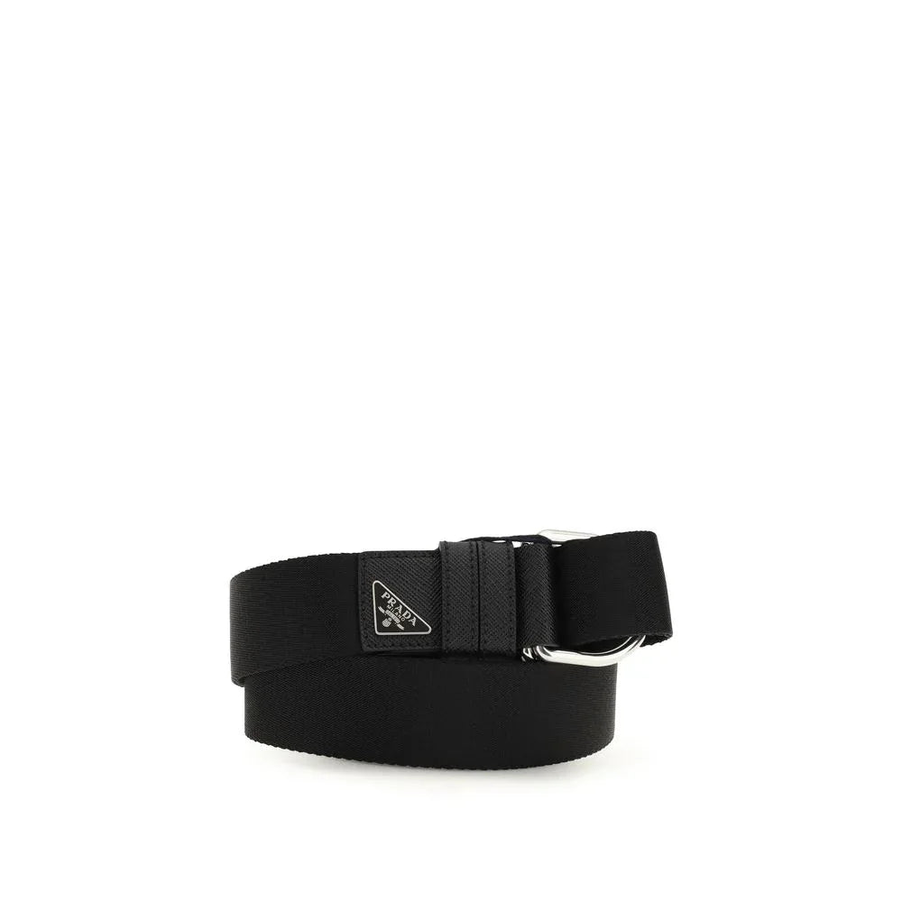 Prada Black Nylon Regular Belt - Zeiniez