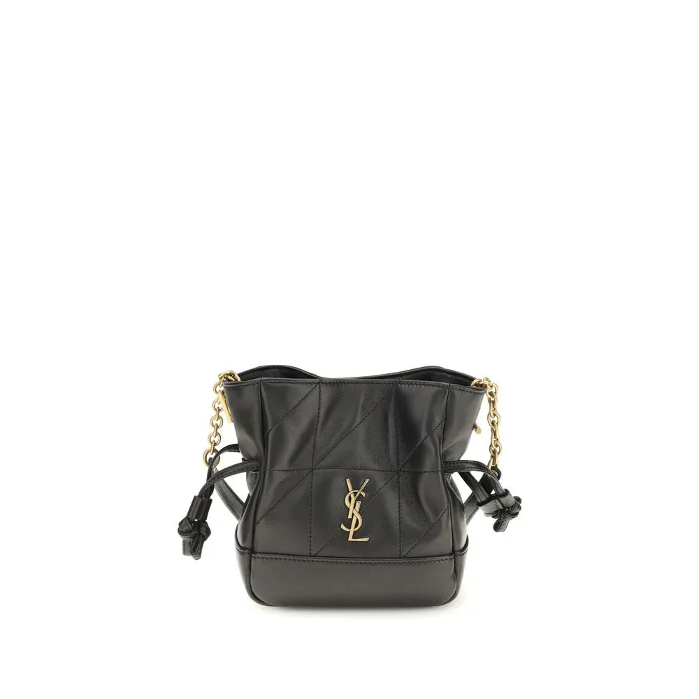 Saint Laurent Black Lamb Ovis Aries Aries Shoulder Bag - Zeiniez