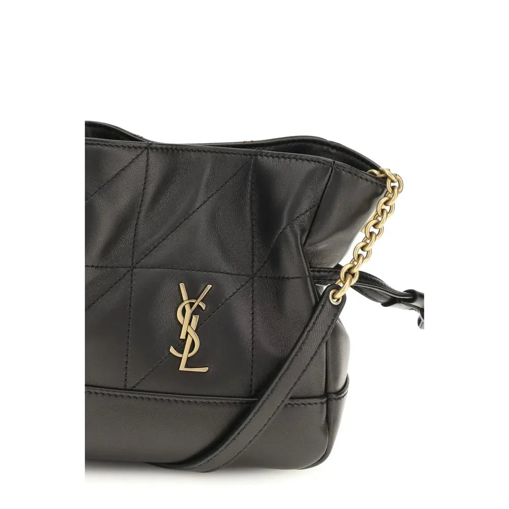 Saint Laurent Black Lamb Ovis Aries Aries Shoulder Bag - Zeiniez