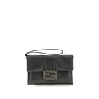 Fendi Black Calf Leather Bos Taurus Clutch Bag - Zeiniez