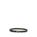 Fendi Black Calf Leather Bos Taurus Regular Belt