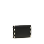 Valentino Garavani Black Calf Leather Bos Taurus Wallet