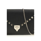 Valentino Garavani Black Calf Leather Bos Taurus Wallet