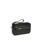 Valentino Garavani Black Calf Leather Bos Taurus Accessories - Zeiniez