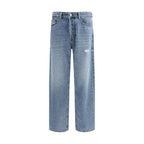 Diesel Blue Cotton Relaxed Fit Jeans - Zeiniez