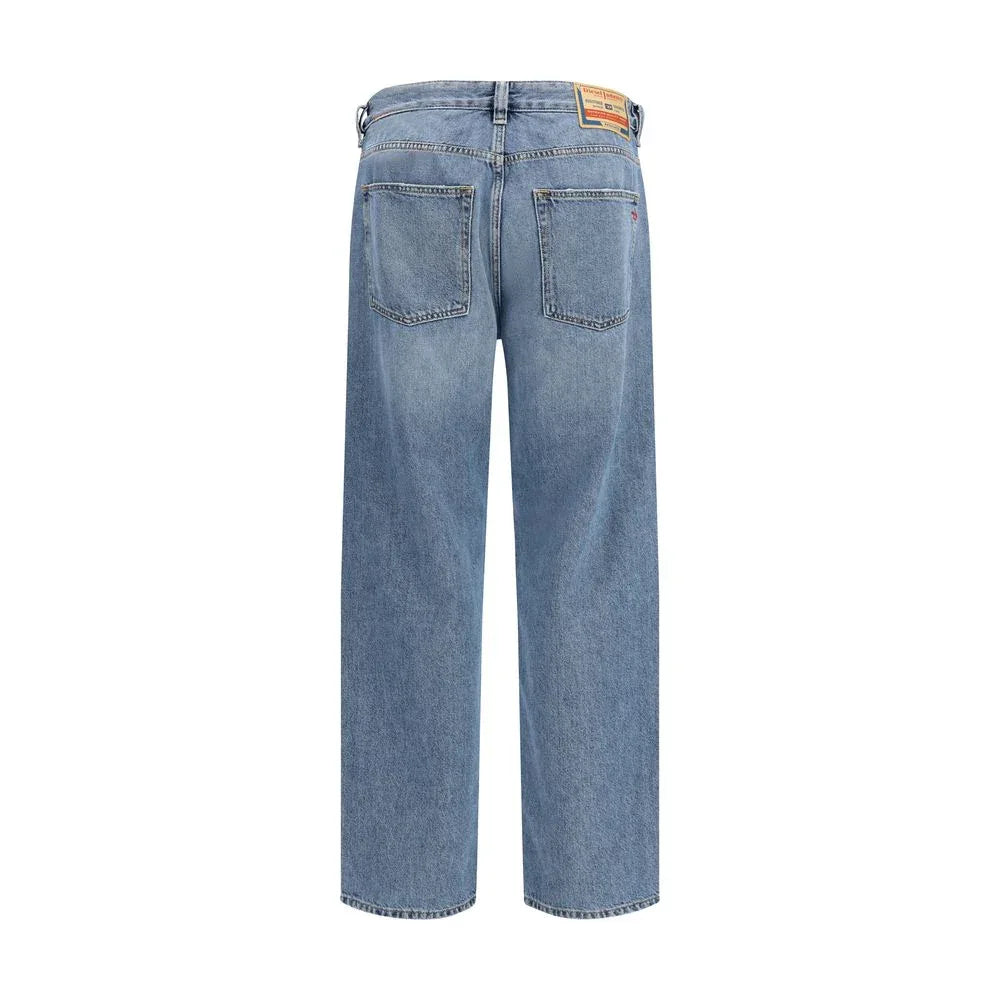 Diesel Blue Cotton Relaxed Fit Jeans - Zeiniez