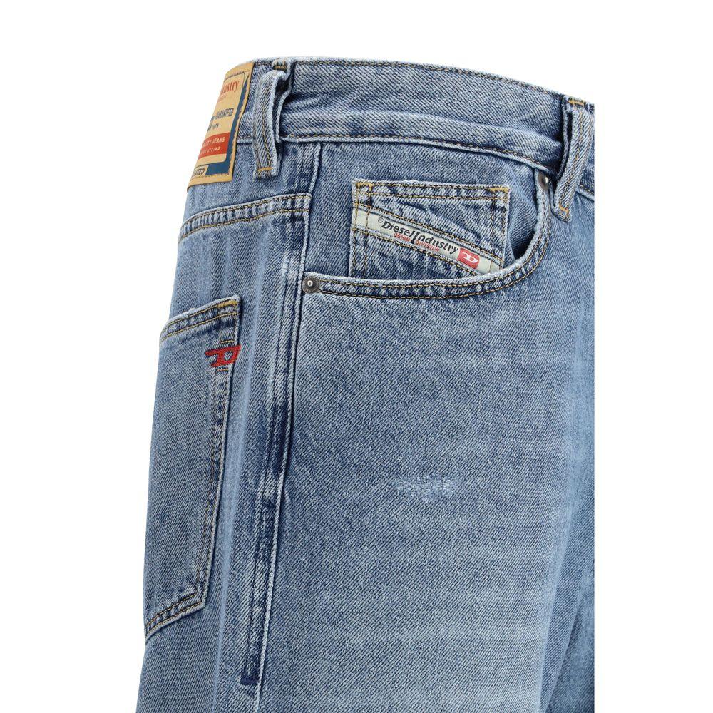 Diesel Blue Cotton Relaxed Fit Jeans - Zeiniez