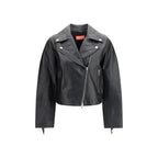 Diesel Black Leather Jacket - Zeiniez