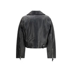 Diesel Black Leather Jacket - Zeiniez
