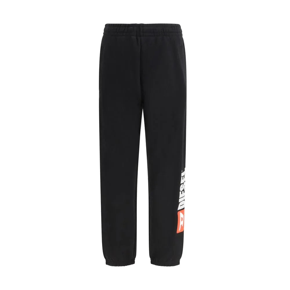 Diesel Black Cotton Joggers (Workout Pants) - Zeiniez