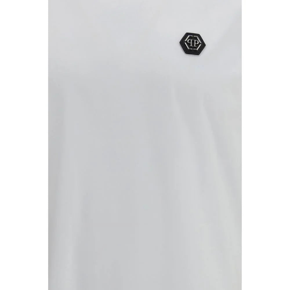 Philipp Plein White Cotton T-Shirt - Zeiniez