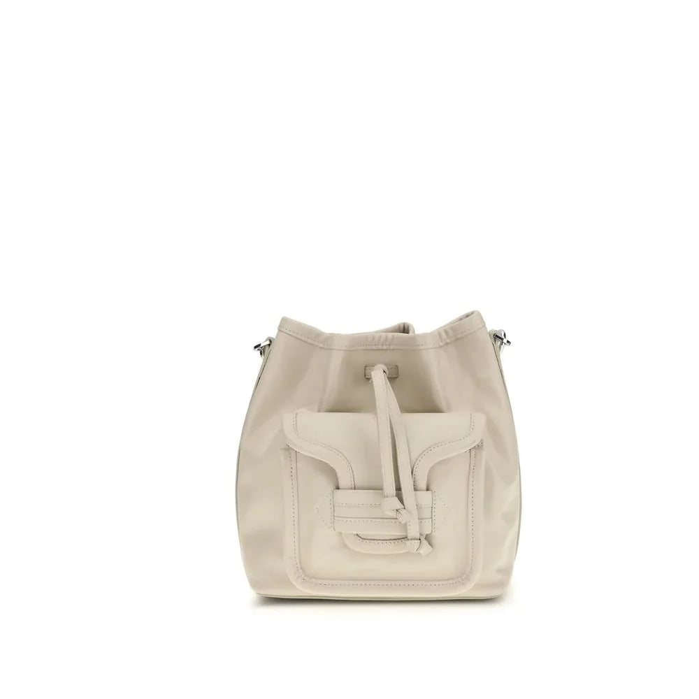 Pierre Hardy Beige Calf Leather Bos Taurus Backet Bag - Zeiniez