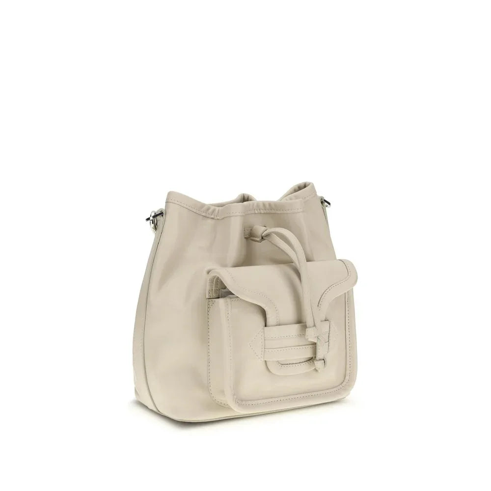 Pierre Hardy Beige Calf Leather Bos Taurus Backet Bag - Zeiniez