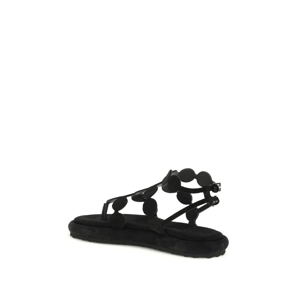 Pierre Hardy Black Calf Leather Bos Taurus Platform Sandals - Zeiniez
