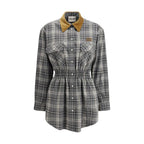 Miu Miu Gray Cotton Casual Dress - Zeiniez