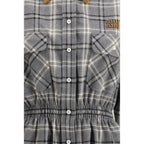 Miu Miu Gray Cotton Casual Dress - Zeiniez
