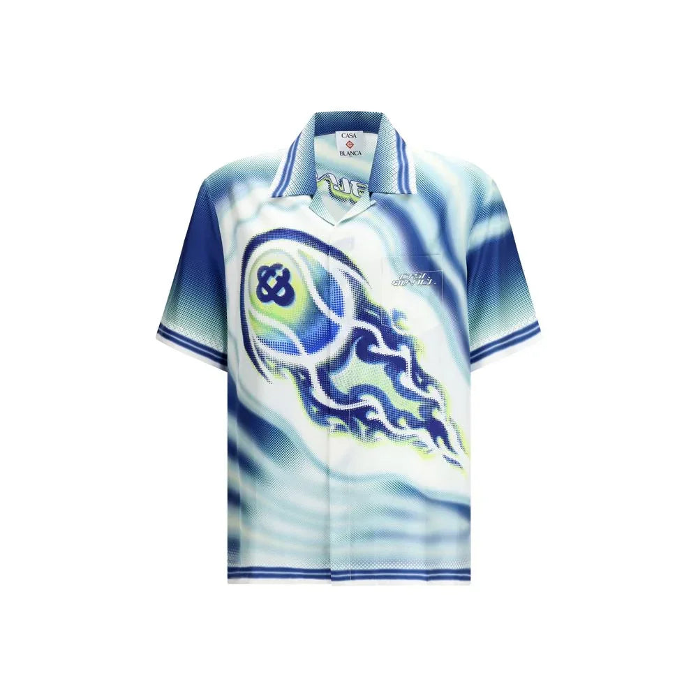 Casablanca Multicolor Silk Dress Shirt - Zeiniez