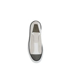 Brunello Cucinelli White Nylon Low Top Sneakers - Zeiniez