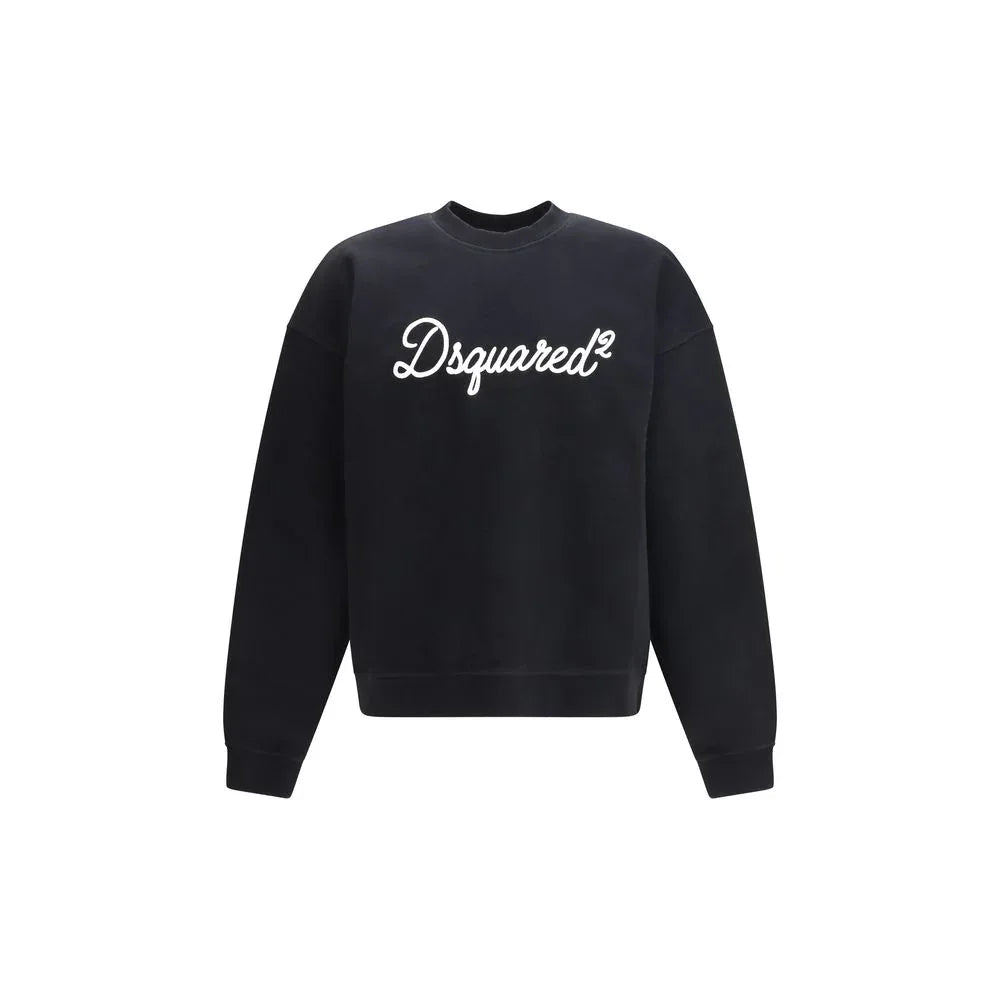 Dsquared² Black Cotton Sweatshirt - Zeiniez