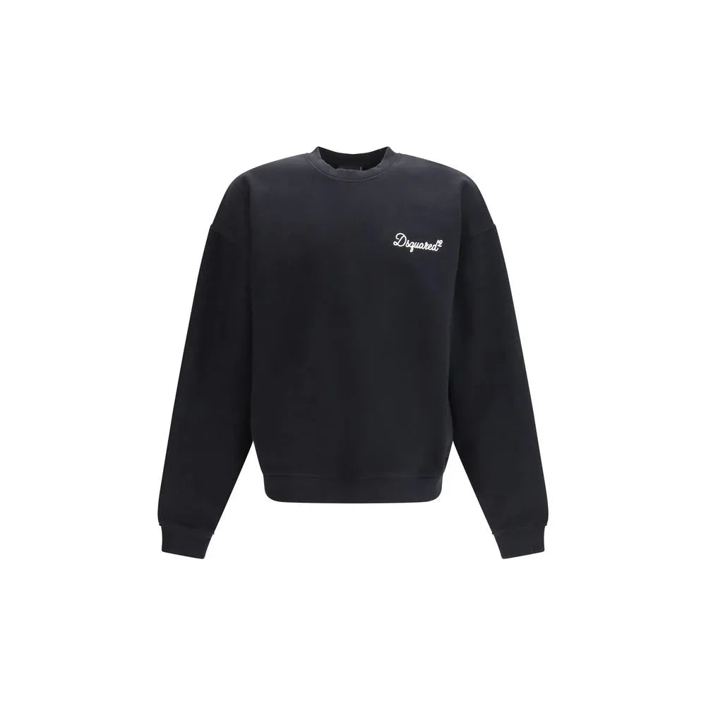 Dsquared² Black Cotton Sweatshirt - Zeiniez