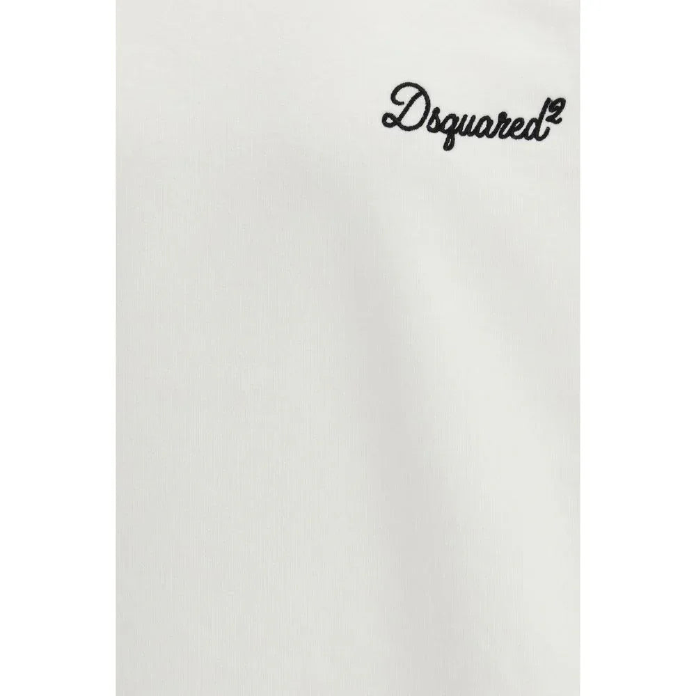 Dsquared² White Cotton Sweatshirt - Zeiniez