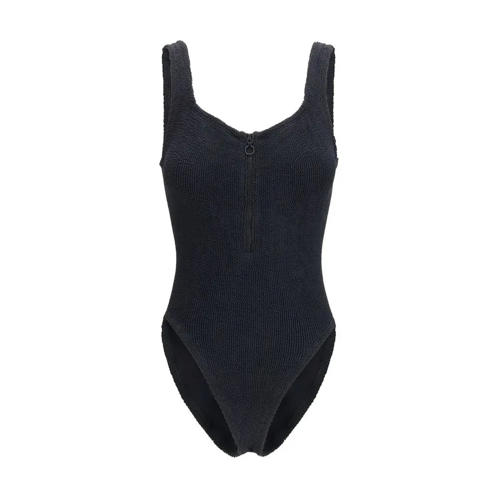 Hunza G Black Polyamide One-Piece Swimsuit - Zeiniez