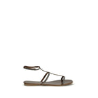 Pedro García Brown Calf Leather Bos Taurus Strap-On Sandals - Zeiniez
