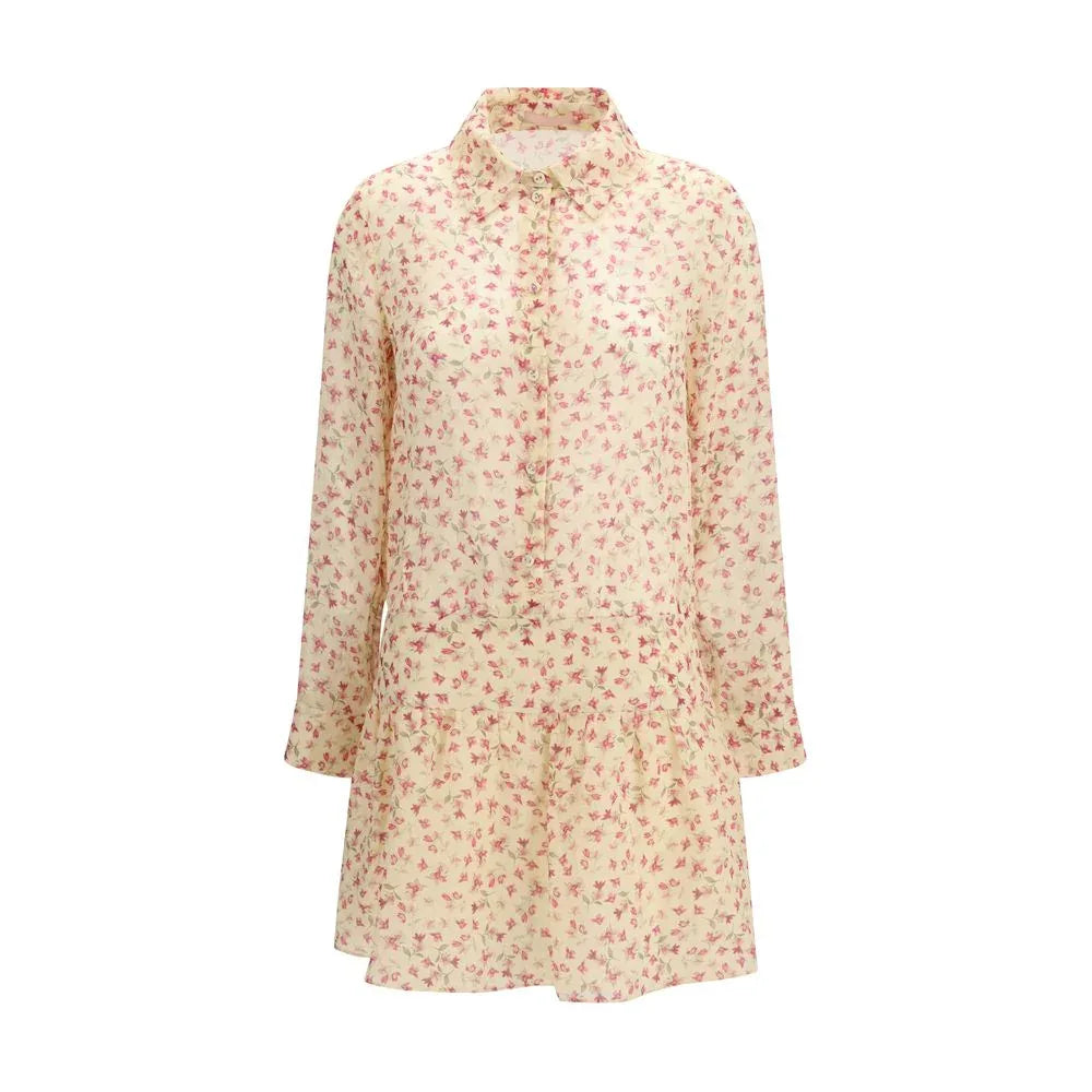 Kristina Ti Multicolor Ramie Casual Dress - Zeiniez