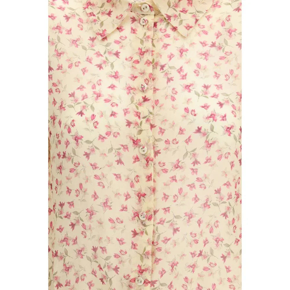 Kristina Ti Multicolor Ramie Casual Dress - Zeiniez