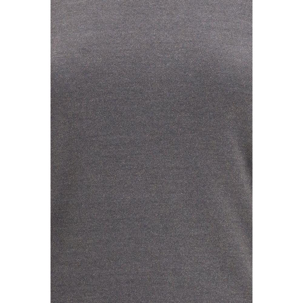 Brunello Cucinelli Gray Cashmere Top - Zeiniez