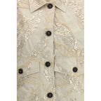 Brunello Cucinelli Beige Cotton Coat - Zeiniez