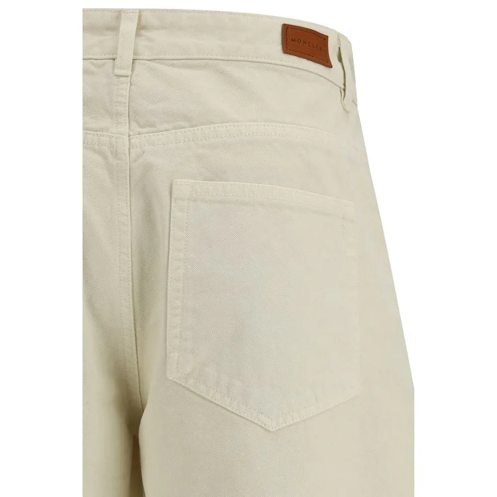 Moncler Beige Cotton Casual Pants