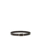 Brunello Cucinelli Black Calf Leather Bos Taurus Belt - Zeiniez