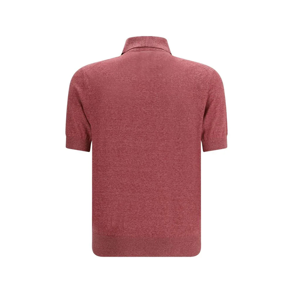 Brunello Cucinelli Multicolor Linen Polo Shirt - Zeiniez