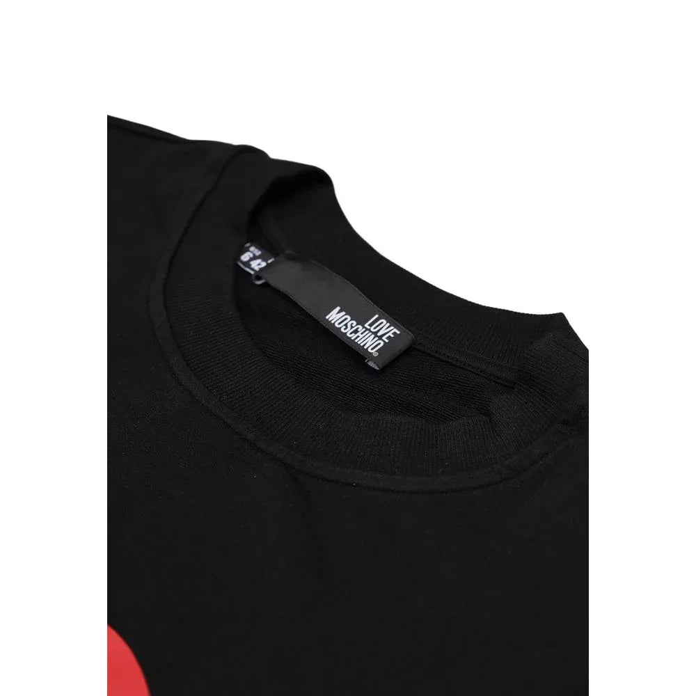 Love Moschino Black Cotton Sweatshirt - Zeiniez