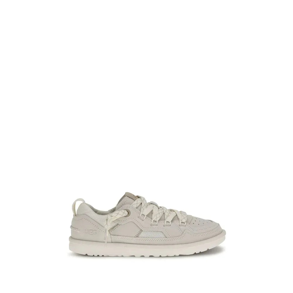 UGG Gray Calf Leather Bos Taurus Low Top Sneakers - Zeiniez