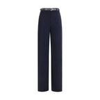 Max Mara Blue Triacetate Casual Pants - Zeiniez